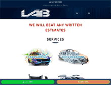 Tablet Screenshot of lincolnwoodautobody.com